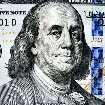 Background with money american dollar bills. photo