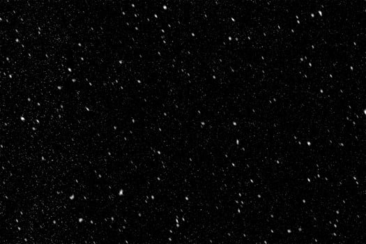 Snow overlay effect on the black background. photo