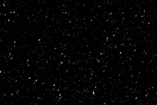 Snow overlay effect on the black background. photo