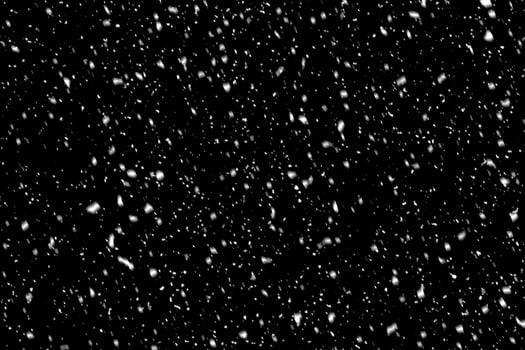 Snow overlay effect on the black background. photo