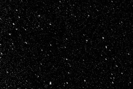 Snow overlay effect on the black background. photo