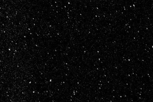 Snow overlay effect on the black background. photo