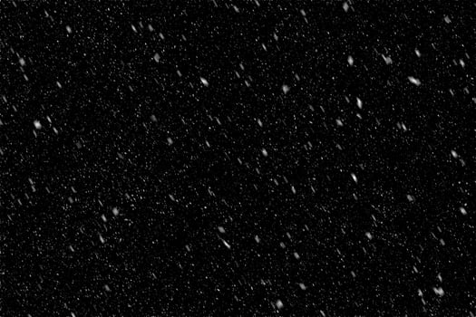 Snow overlay effect on the black background. photo