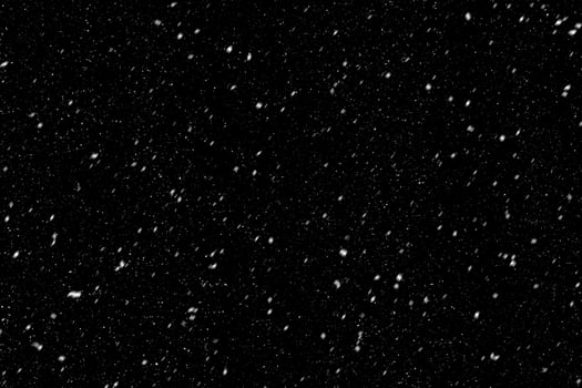 Snow overlay effect on the black background. photo