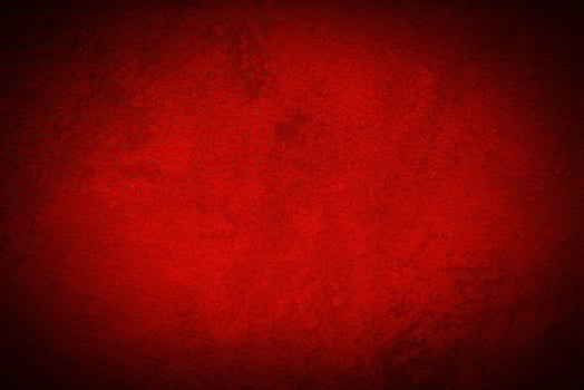 Texture of red decorative plaster or concrete with vignette. photo