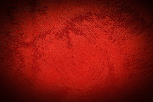 Texture of red decorative plaster or concrete with vignette. photo