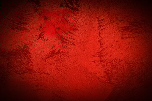 Texture of red decorative plaster or concrete with vignette. photo