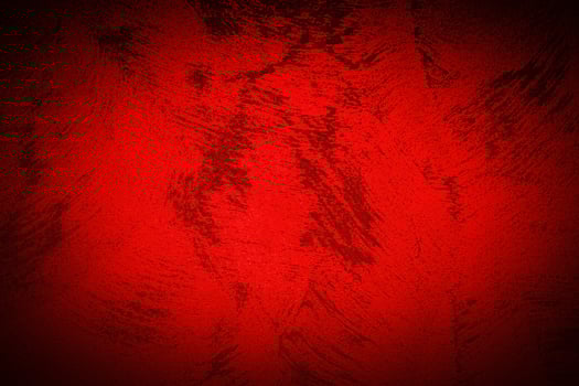 Texture of red decorative plaster or concrete with vignette. photo