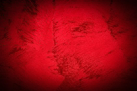 Texture of red decorative plaster or concrete with vignette. photo