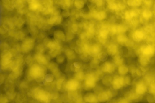 Blurred bokeh background image of bright yellow foliage in golden autumn. photo
