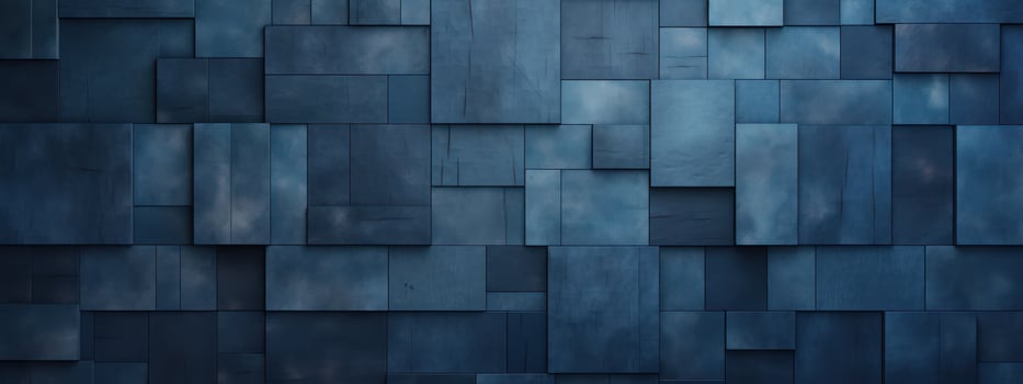 Geometric Grunge. Dark Concrete Cube, Abstract Art on Textured Wall - Design Background photo