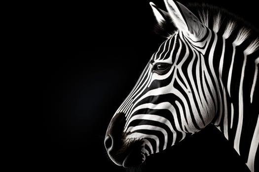 Wild Beauty. Majestic Zebra with Bold Stripes Gracing the African Wilderness photo