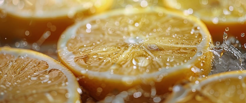 Close Up of Fresh Orange Slices photo