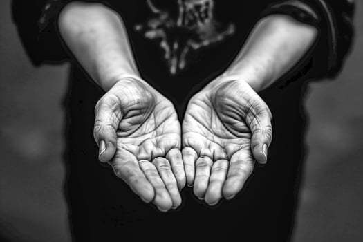 Hands of a woman holding a book photo
