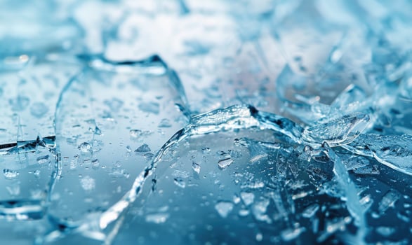Cracked ice surface background, natural ice texture photo