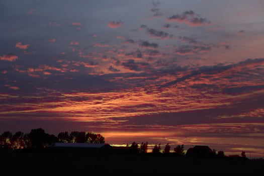 sunset in the netherlands photo