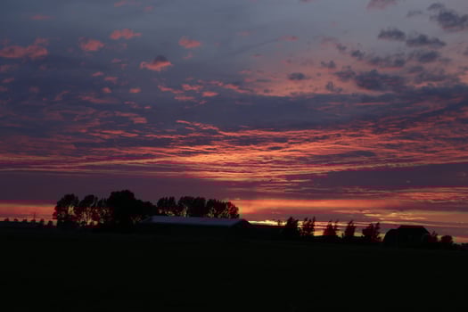 sunset in the netherlands photo