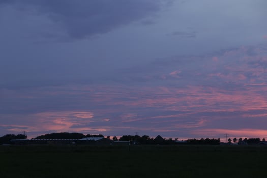 sunset in the netherlands photo