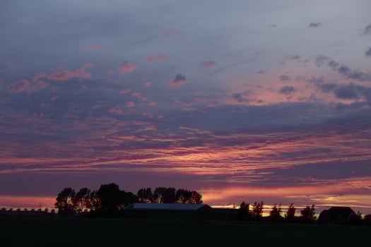 sunset in the netherlands photo