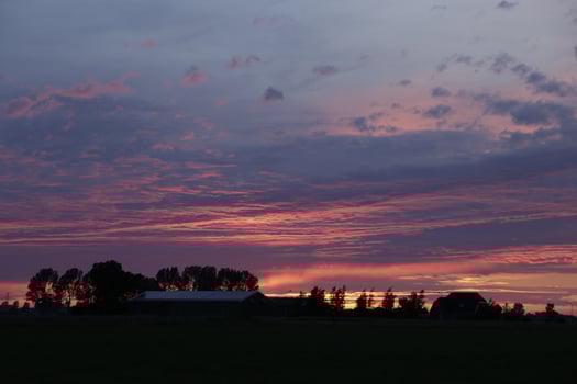 sunset in the netherlands photo