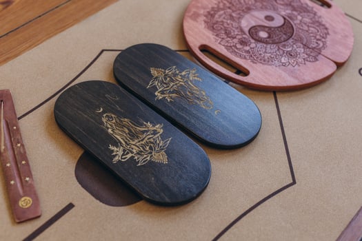 Yoga Nails, Sadhu Board. yoga nailing in nature. photo