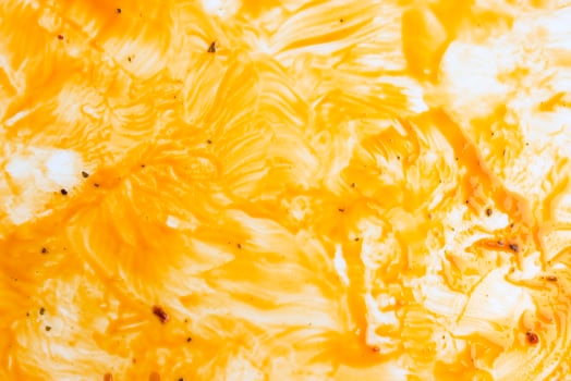 Oil stains background, dirty oven baking tray photo