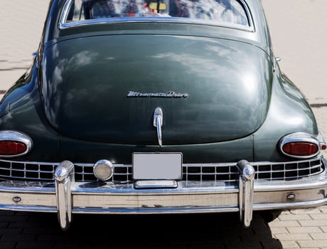 Minsk, Belarus, May 16, 2024 - automobile Packard, rear view photo