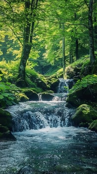 Blissful sounds of nature for peaceful meditation photo