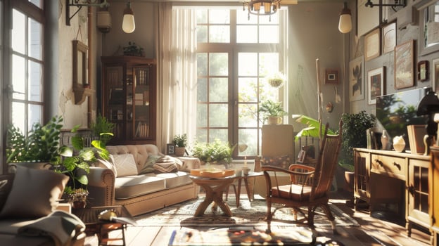 Interior decor layout providing inspiration for creating a cozy and inviting atmosphere photo