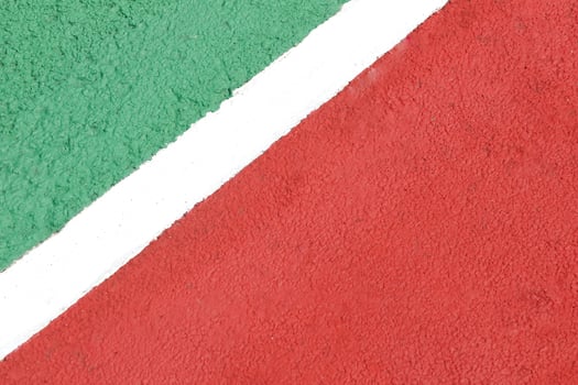 Close-up view of a tennis court photo