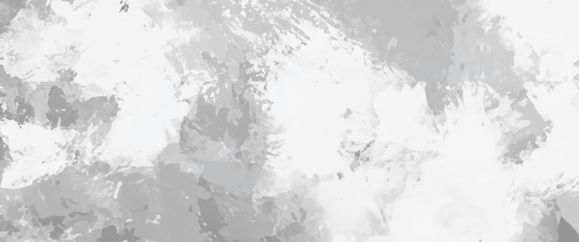 Abstract Grayscale Banner Design, Silver Ink and Watercolor Textures on White Paper photo