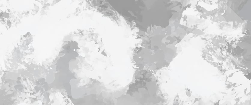 Abstract Grayscale Banner Design, Silver Ink and Watercolor Textures on White Paper photo