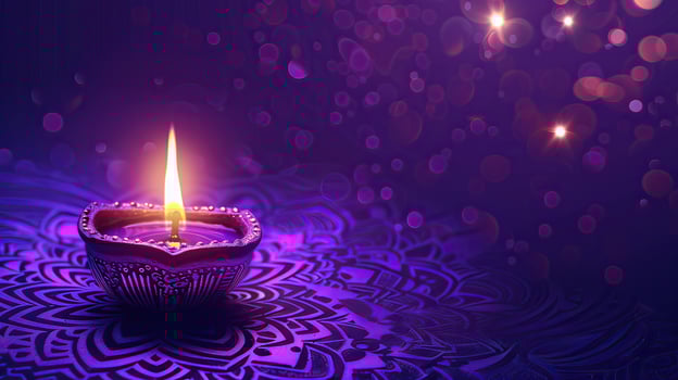 candle of vesak day photo