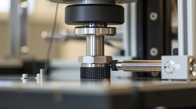 A detailed shot of a piezoelectric actuator with its precise and adjustable components clearly visible photo