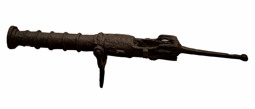 cannon, weapon, metal, monument, ship, war, old, technology, sea photo
