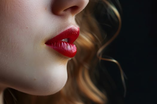 Partial image of a person blurred face photo