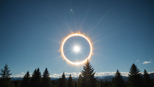 solar eclipse shown in the sky photo