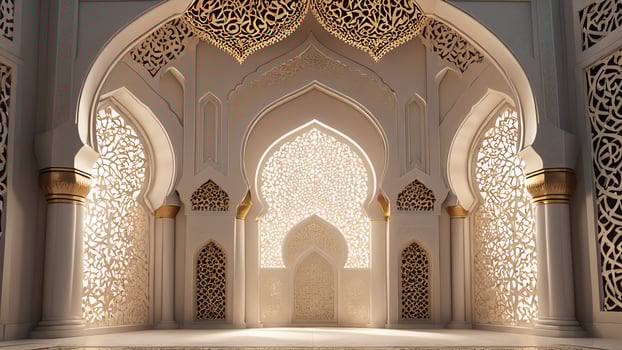 Islamic modern background design photo