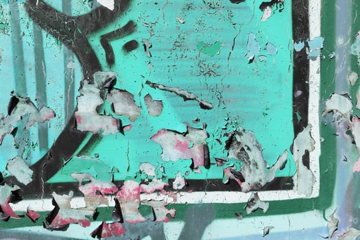 Weathered Graffiti Wall. Urban Street Art Beauty. Texture Backgr photo