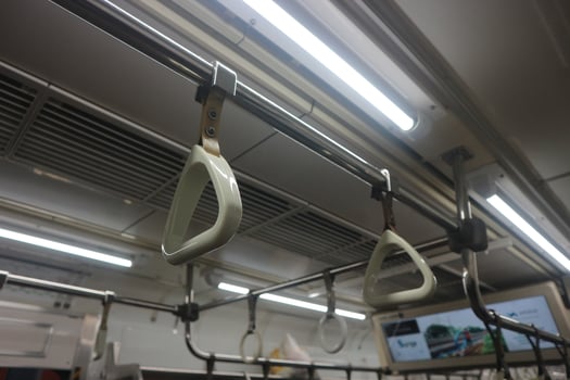 Hand Grips in Public Transport photo
