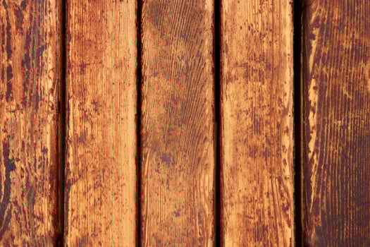 Wet wood planks texture. Wooden beach way. Wooden board background. Vertical direction. photo