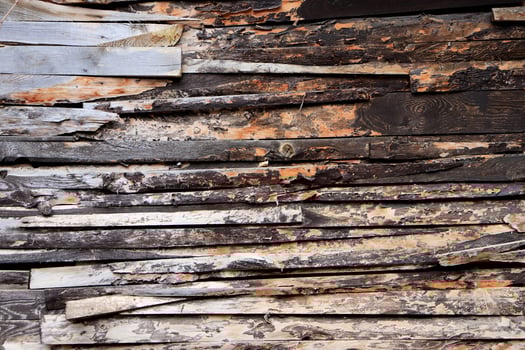 Old weathered wooden background. Horizontal planks texture. Horizontal along direction. photo