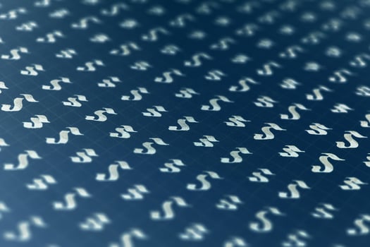 Calligraphic white on dark blue letter S learning skills paper page. Calligraphy letters s background. Lettering practice writing worksheet. Handwriting symbol filling pattern. photo