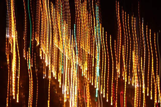 Road light traces. Trail lines background. Traffic bright lamps tracks. photo