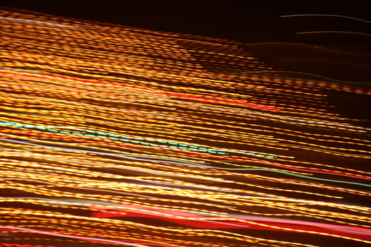 Trail lines background. Traffic bright lamps tracks. Road light traces. photo