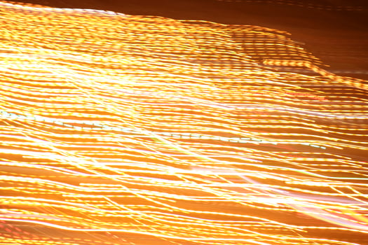 Traffic bright lamps tracks. Road light traces. Trail lines background. photo