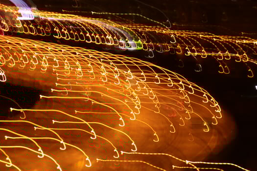 Road light traces. Trail lines background. Traffic bright lamps tracks. photo