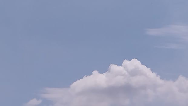 White clouds in sky photo