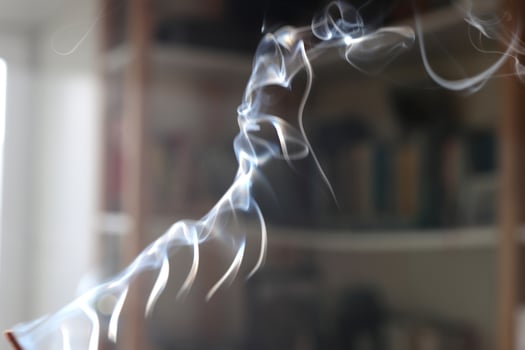 Beautiful aroma spiritual smell aromatherapy backdrop. Smoke spirit magic meditation background. photo