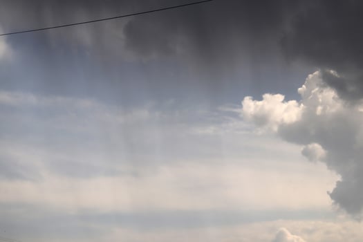 Cumulus rain clouds wheather background. Skies landscape. photo